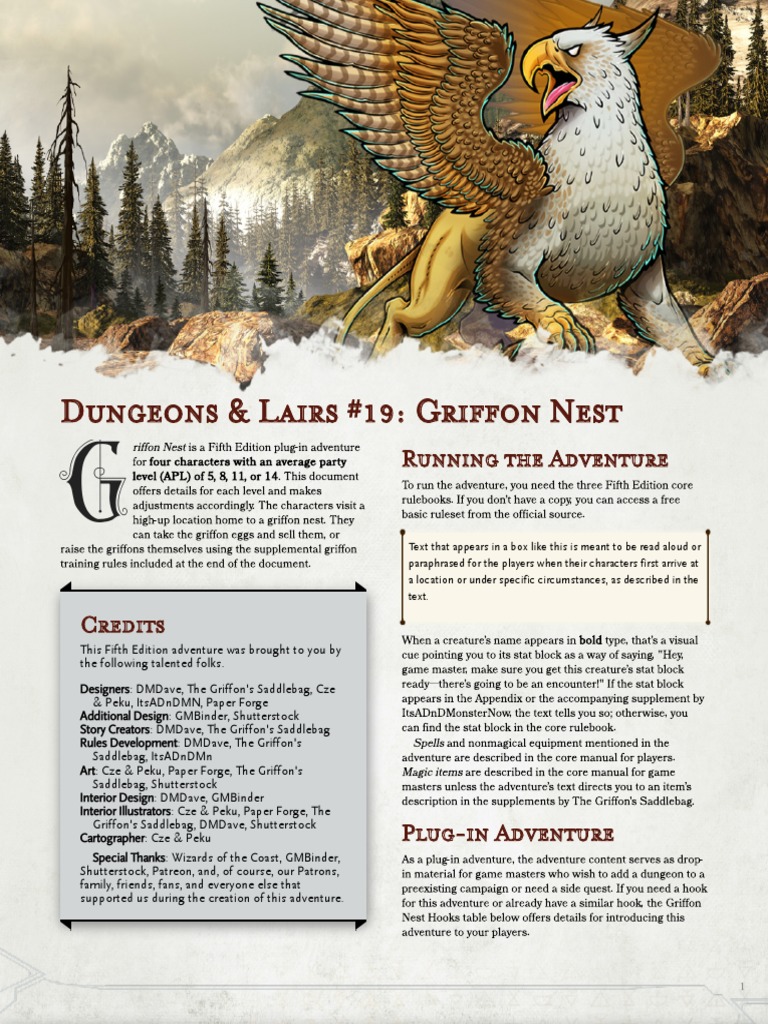 Team SuperHydra - Dungeons & Lairs 19 - Griffon Nest - 5th 8th 