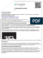 Clinical Governance: An International Journal: Article Information