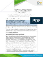 Guia de Actividades y Rúbrica de Evaluación - Unidad 2 - Fase 3 - Hidráulica de Captaciones y Pruebas de BombeoP