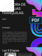 METÁFORA DE LAS AGUAS TRANQUILAS. - Equipo 1 - Direcc. Organi