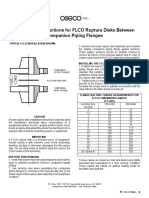 Installation Instructions For FLCO Rupture Disks Between Companion Piping Flanges
