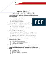 Examen Modulo 1 Logistica y Gestión de Operaciones en Minería CNMP