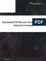Ascendxyz Major Avian Radar Specifications