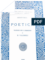 VALGIMIGLI, M. Aristotele. Poetica. Bari. Laterza & Figli, 1916
