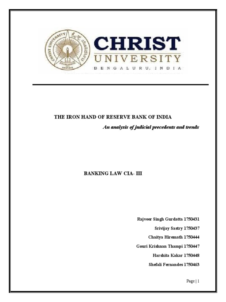 431,437,444,447,448,463 - Banking Law | PDF | Reserve Bank Of India | Banks