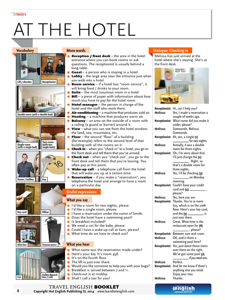 Travel English Hotel Download Free PDF Hotel