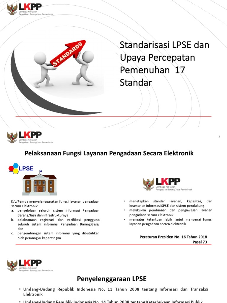 Standarisasi LPSE dan Tantangannya | PDF