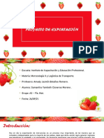 Proyecto de exportación de fresas a Rusia