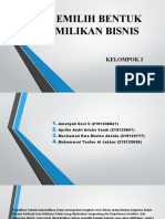 MEMILIH BENTUK KEPEMILIKAN BISNIS-kelompok 1-2Mb1