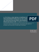 3. a Tutela de Bens Jurídicos Transindividuais e Os Limites Às Investigações Internas Dos Programas de Compliance - DeSC FACAMP