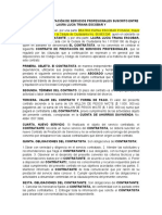 Contrato de Prestación de Servicios Profesionales Suscrito Entre Laura Lucia Triana Escobar y