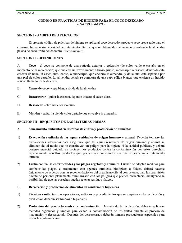 Codigo Codex Alimentarius