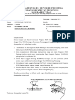 Pemberitahuan Rapat Anggota Ranting Pgri