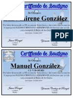 Certificados Shekhinah