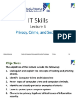 IT Skills: Privacy, Crime, and Security