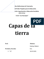 Capas de La Tierra