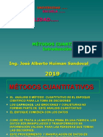 Int. A Los Métodos Cuantitativos Inv. Oper.