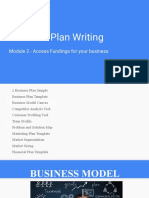 Business Plan Writing: Module 2 - Access Fundings For Your Business