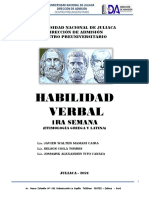 SEMANA 1 - HABILIDAD VERBAL