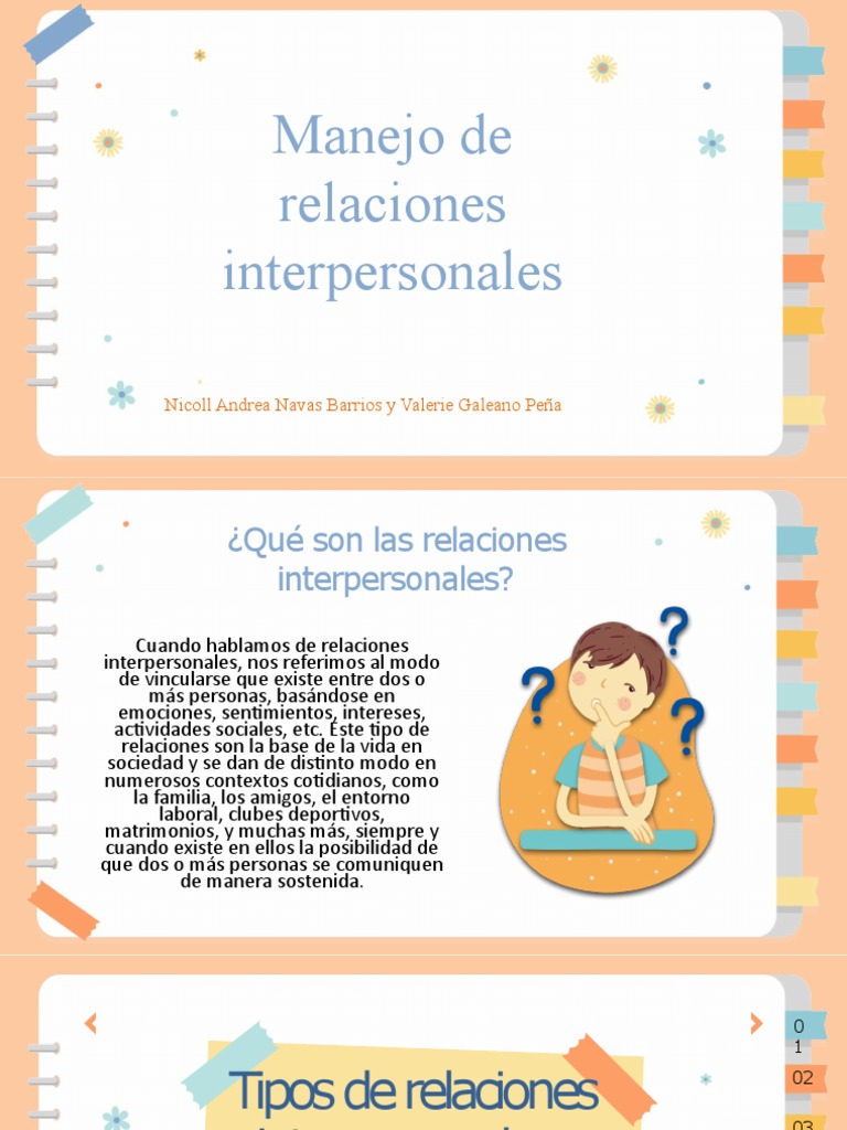 Tipos y manejo de relaciones interpersonales | PDF | Relaciones ...