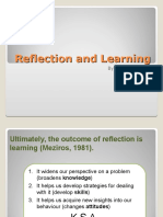 Reflection and Learning Including ISCE