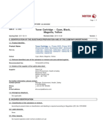 Toner Cartridge - Cyan, Black, Magenta, Yellow: Safety Data Sheet