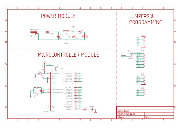 Basic - Duino - SCHEMATIC - V1.0.0 - 28-07-2019 | PDF | Chess Theory ...