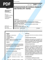 NBR 11174 NB 1264 - to de Residuos Classes II - Nao Inertes e III - Inertes