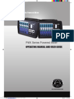 PMX Series Powered Mixer Operating Manual and User Guide