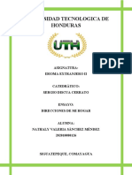 Universidad Tecnologica de Honduras: Asignatura: Idioma Extranjero Ii
