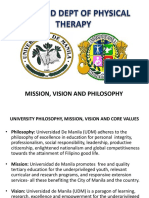 Mission, Vision and Philosophy