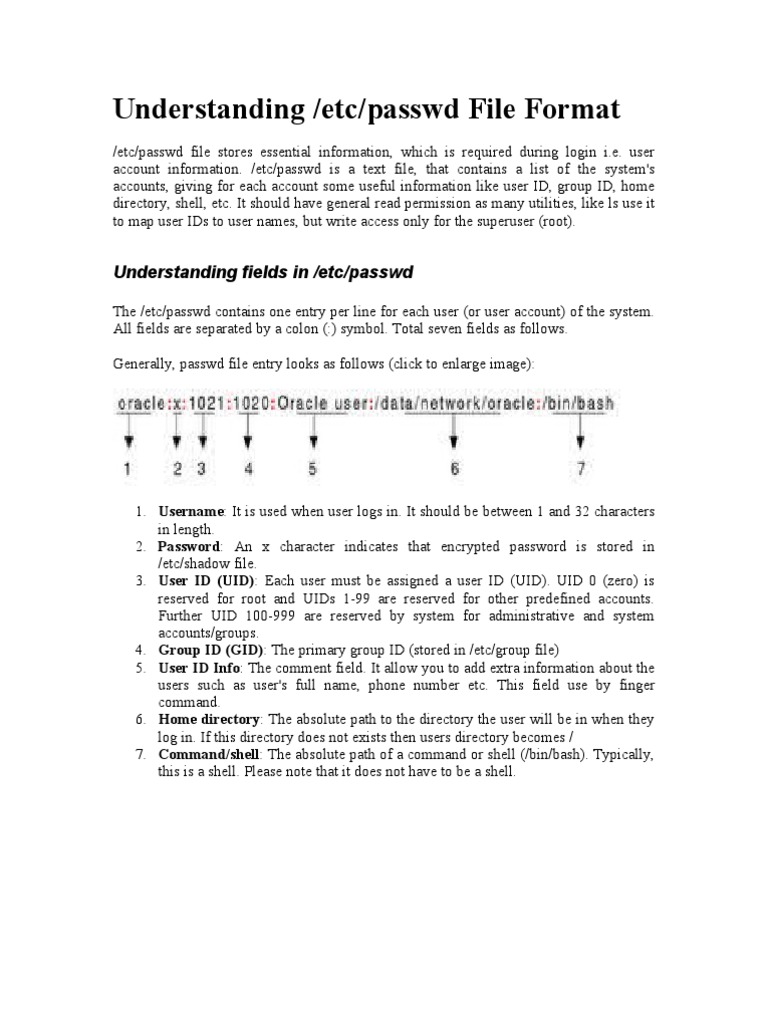 Etc Passwd Pdf Superuser User Computing