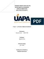 Derecho Inmobiliario - Pruebas en Litis, Saneamiento y Referimiento