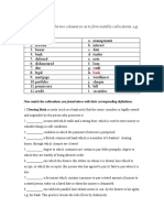 Match The Words in The Two Columns So As To Form Suitable Collocations. E.G. 1.h) Clearing Bank