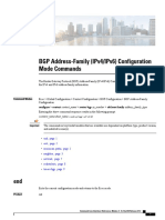 BGP Address-Family (Ipv4/Ipv6) Configuration Mode Commands: Command Modes