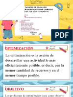 Matemáticas Optimización Grupal