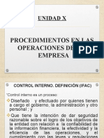 UNIDAD X-Procedimientos en Las Operaciones de Una Empresa - Año 2021