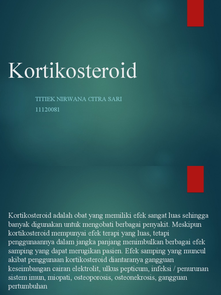 Efek dan Penggunaan Kortikosteroid | PDF