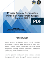 Prinsip, Sistem, Dan Pendekatan Mikro Dan Makro Perhitungan Potensi PDRD - DR - Susilo