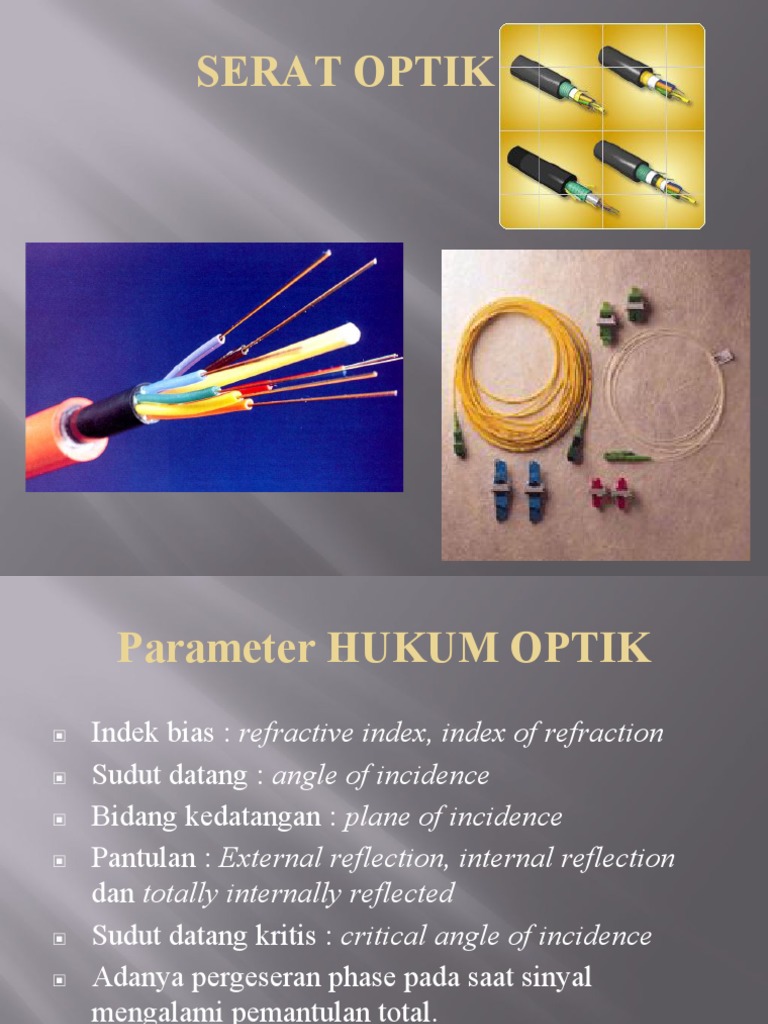 Serat Optik | PDF | Optical Fiber | Refraction
