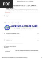 Mid-Term Examination in NSTP 1 LTS 1 1st Year Educ. Batch 3 - Google Forms