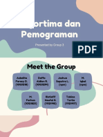 Algortima Dan Pemograman: Presented by Group 3