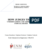 How Judges Think: Understanding and Addressing Judicial Biases