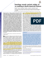 Tushingham Et Al. 2018 - Biomolecular Archaeology Reveals Ancient Origins of Indigenous Tobacco Smoking in North American Plateau