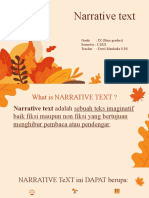 Narrative Text: Grade: IX (Nine Graders) Semester: 1/2021 Teacher: Dewi Mauludia S.PD