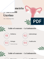 Cancer de Endometrio y Sarcoma Uterino