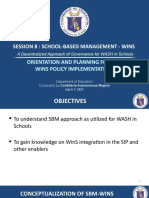 08 WinS Orient - SBM WinS RO 8 experience