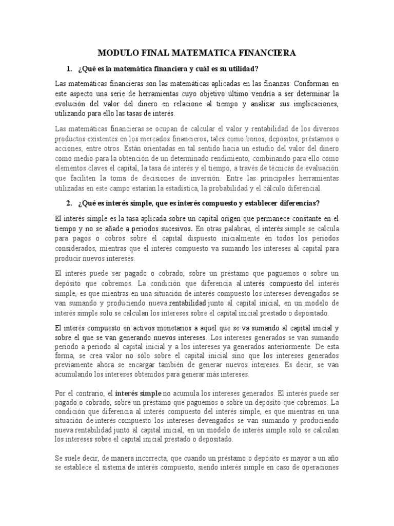 Examen Final Matematicas Financiera Aneth Ladron de Guevara | PDF ...