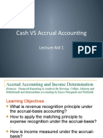 Cash VS Accrual Accounting: Lecture Aid 1