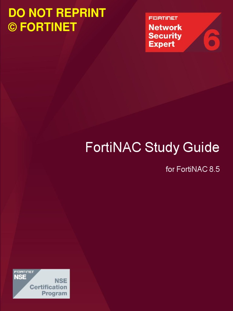 FortiNAC 8.5 Study PDF Radius Domain Name System